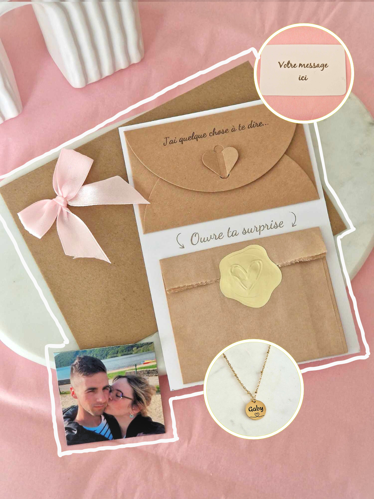 Enveloppe à message "Bijoux" à personnaliser