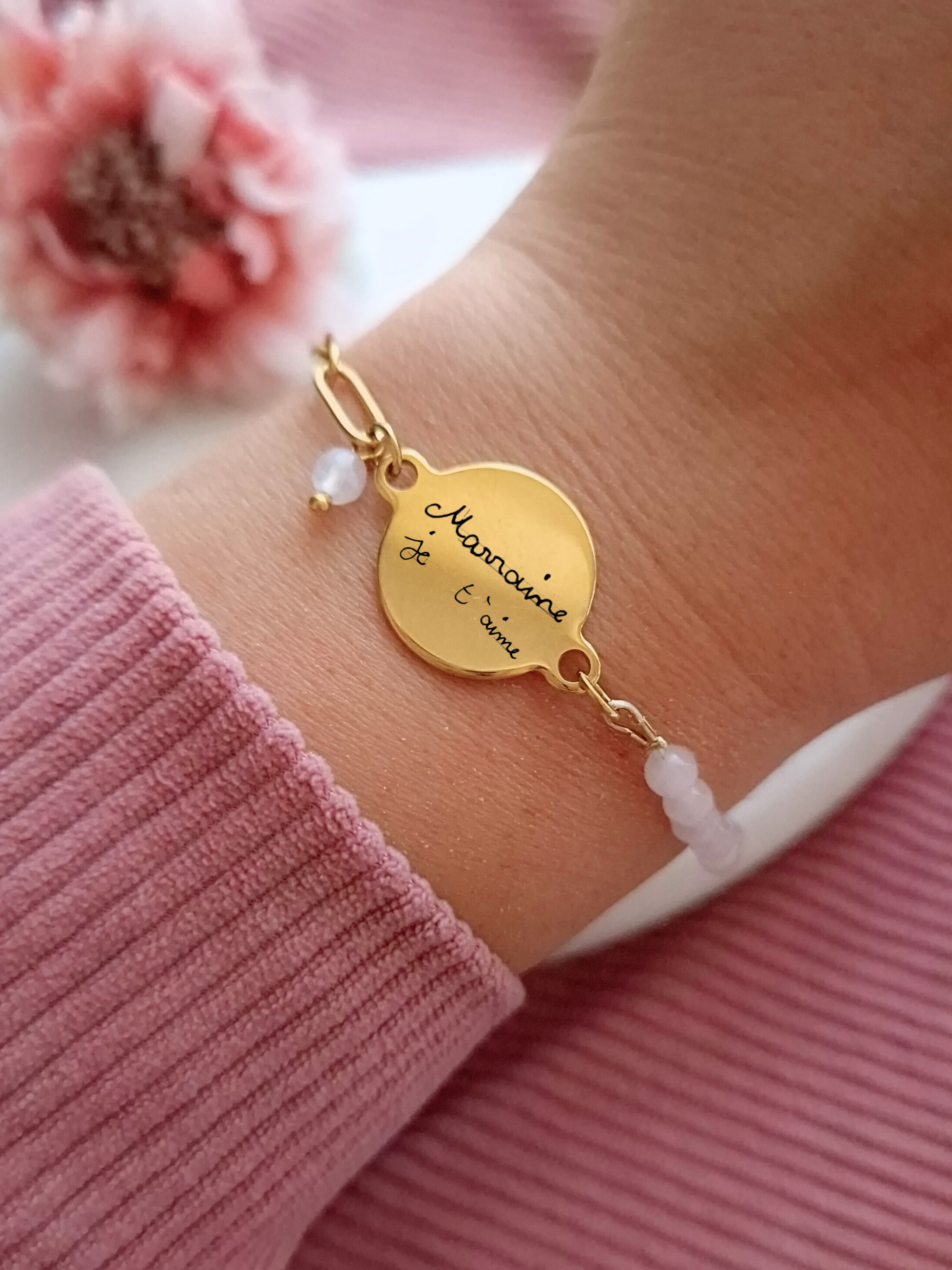 Bracelet pierre naturelle - Personnalisable