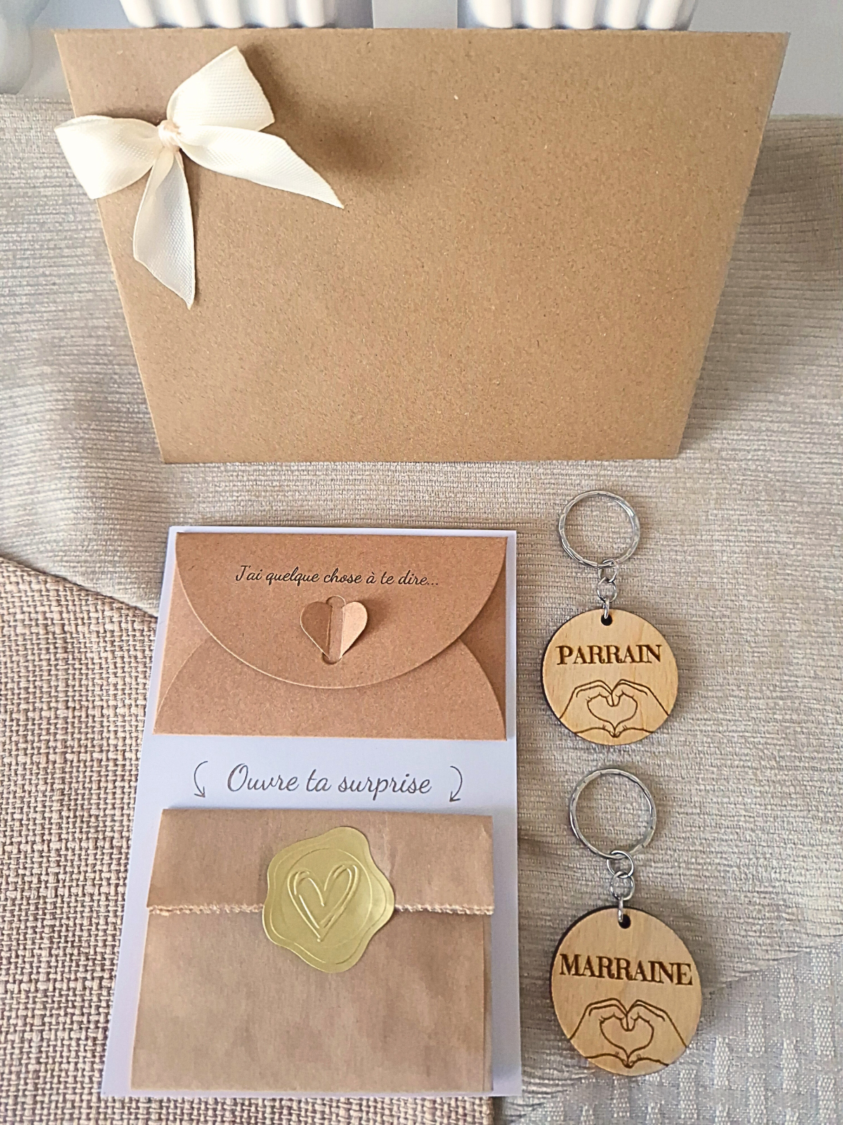 Enveloppe à message - Porte clé