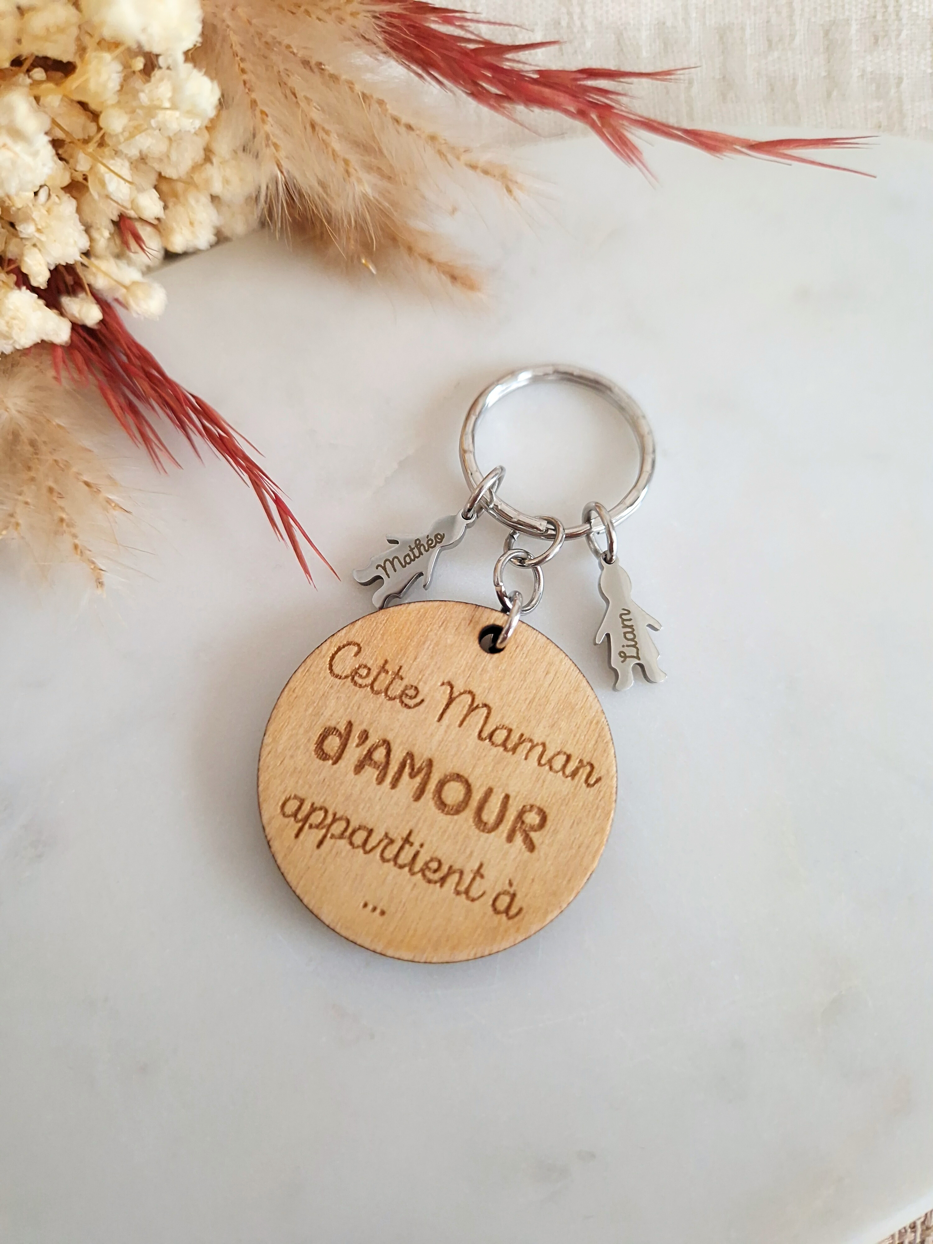 Porte clé FAMILLE à personnaliser