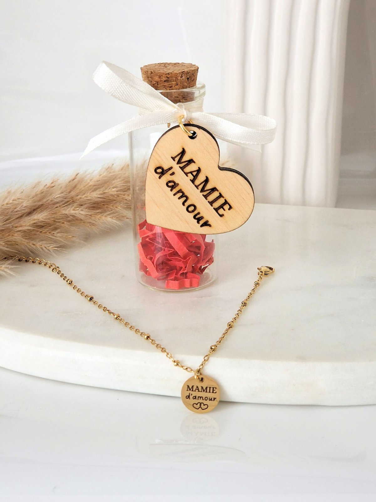 Fiole Surprise – Bracelet Personnalisable & Médaillon Gravé
