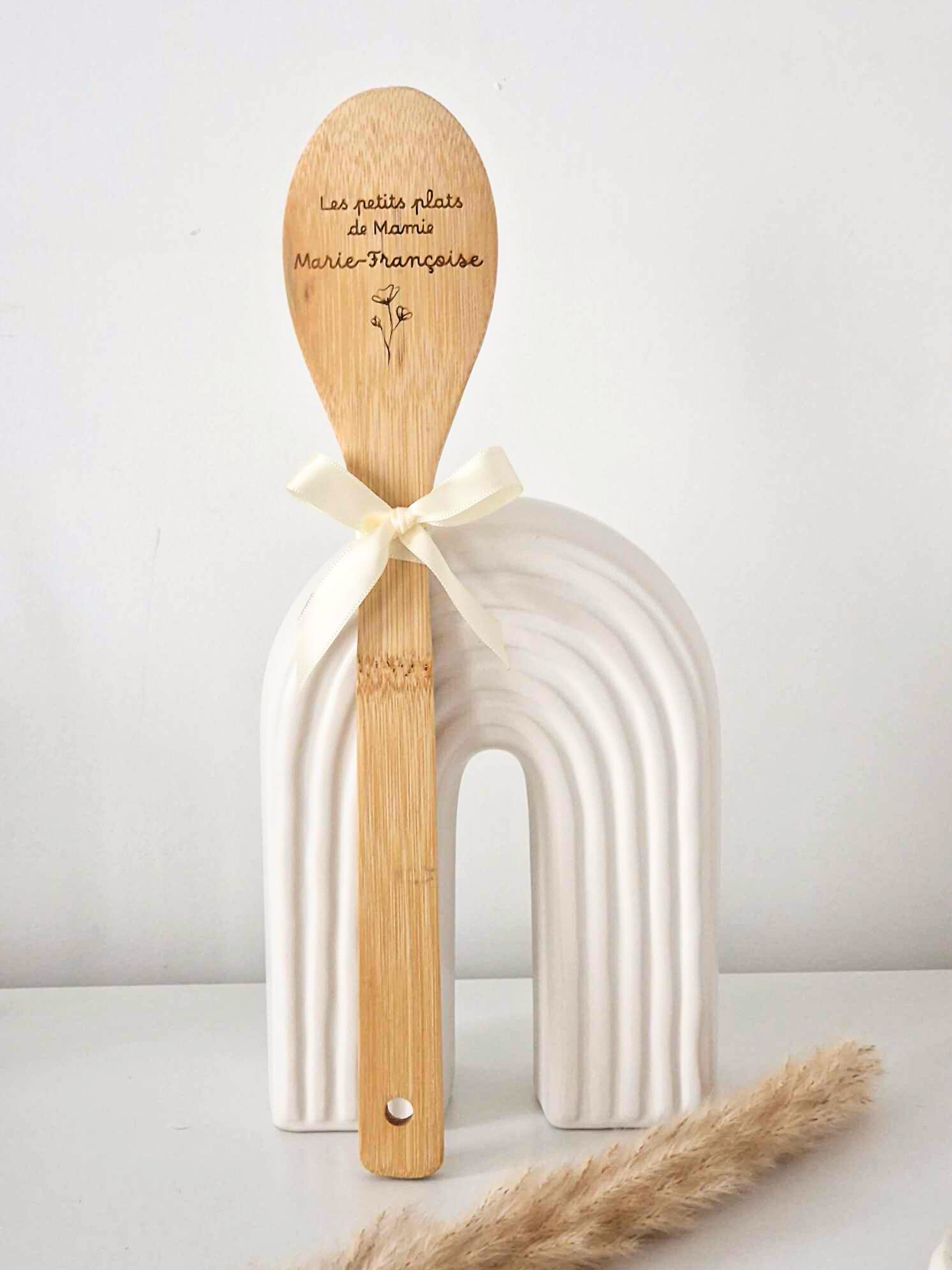 Cuillère en Bois Personnalisée – "Les Petits Plats de Mamie"