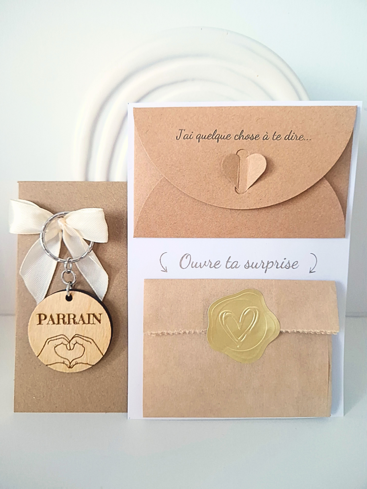 Enveloppe à message - Porte clé