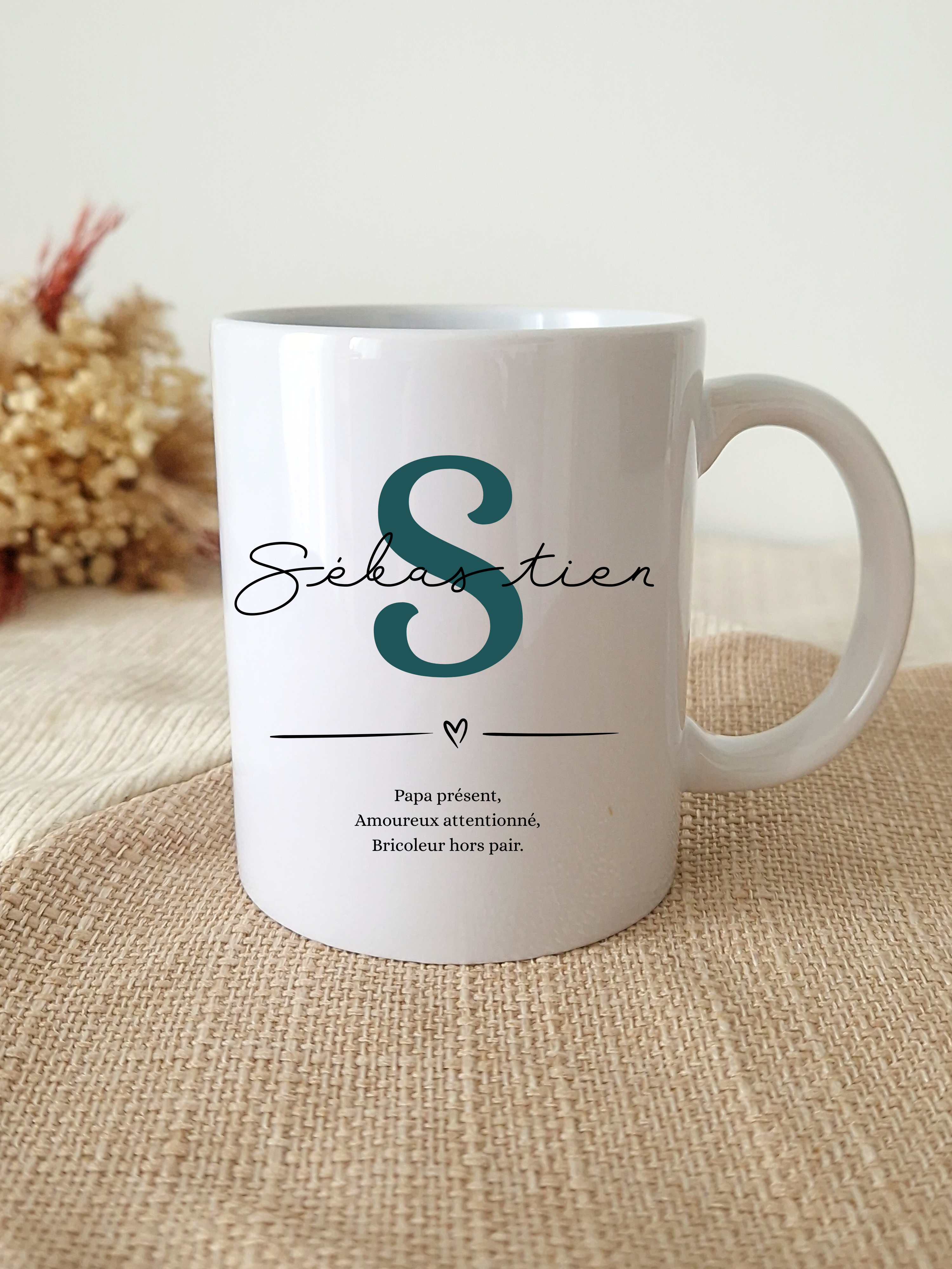Mug personnalisé - Initiale, prénom