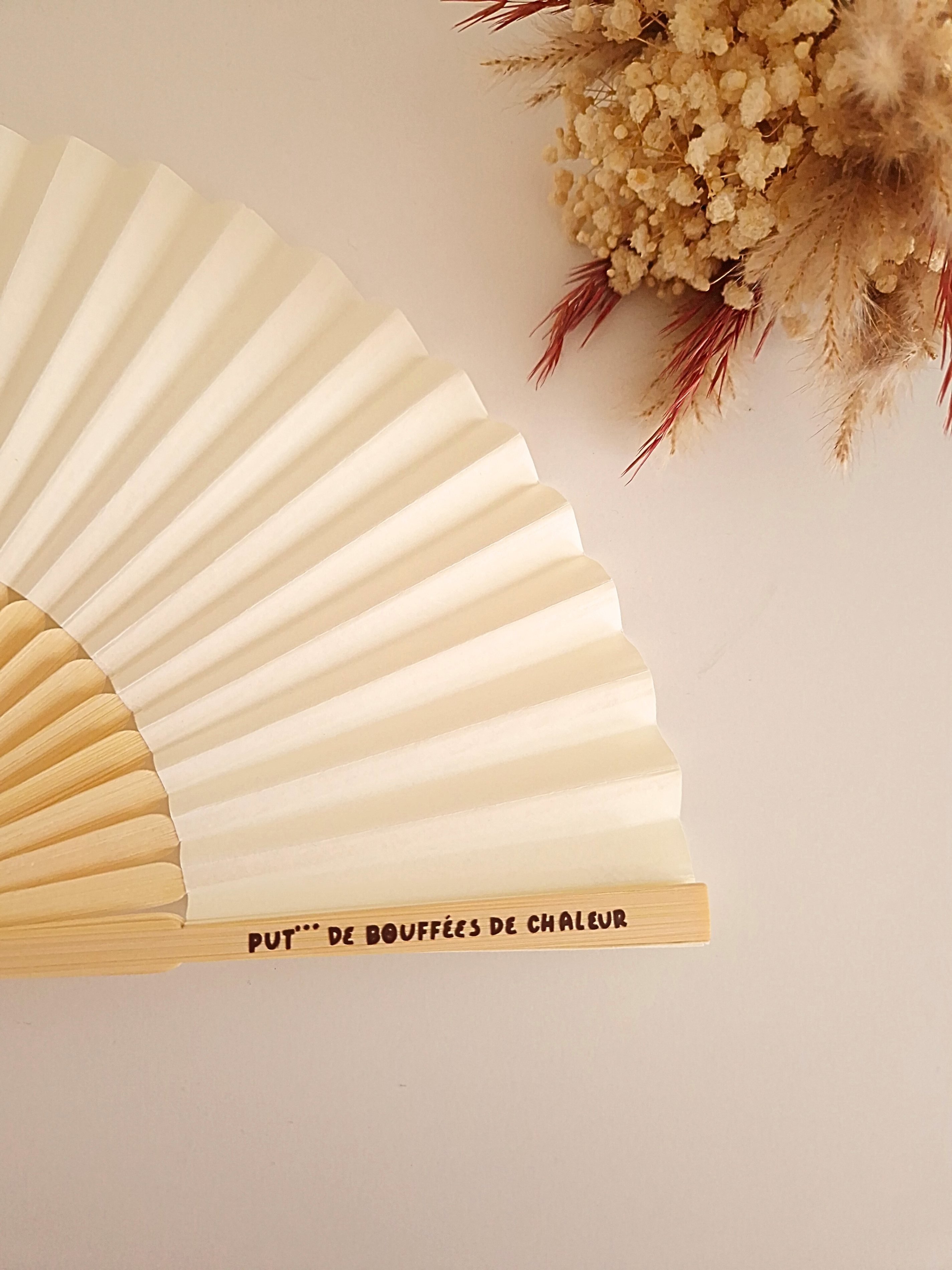 Éventail gravé – Put** de bouffées de chaleur