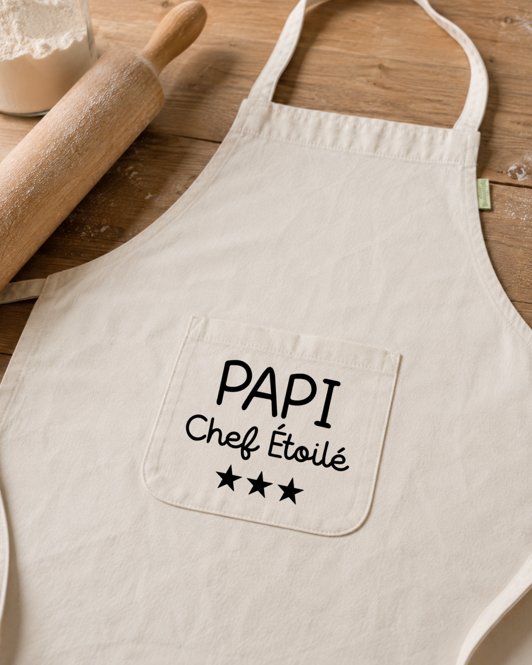 Tablier personnalisé – Chef étoilé 👨🍳⭐
