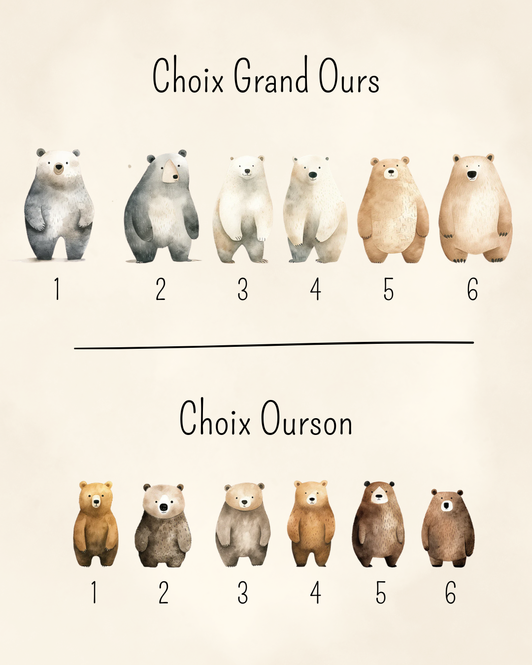 Mug personnalisé – Ours & ses petits oursons 🐻
