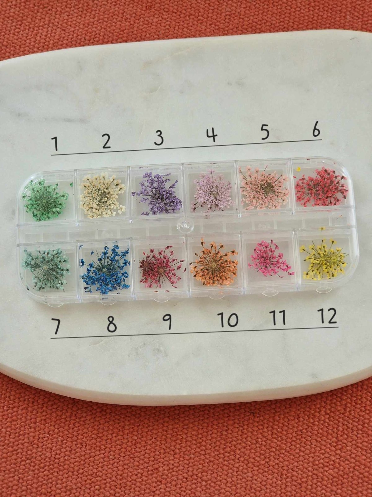 Boucles d'oreille en fleur séchée - malliacreation