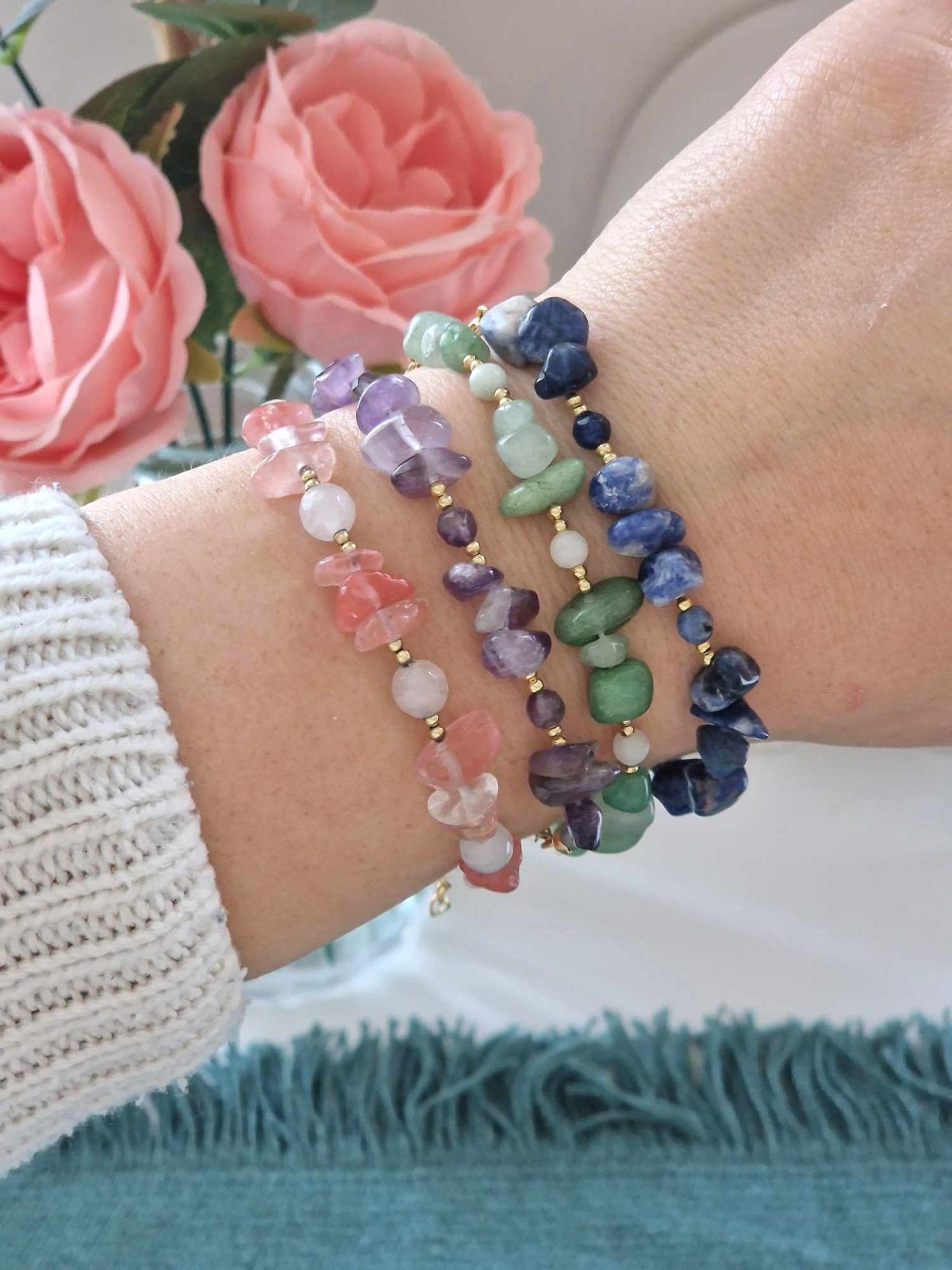 Bracelet en pierres naturelles - malliacreation