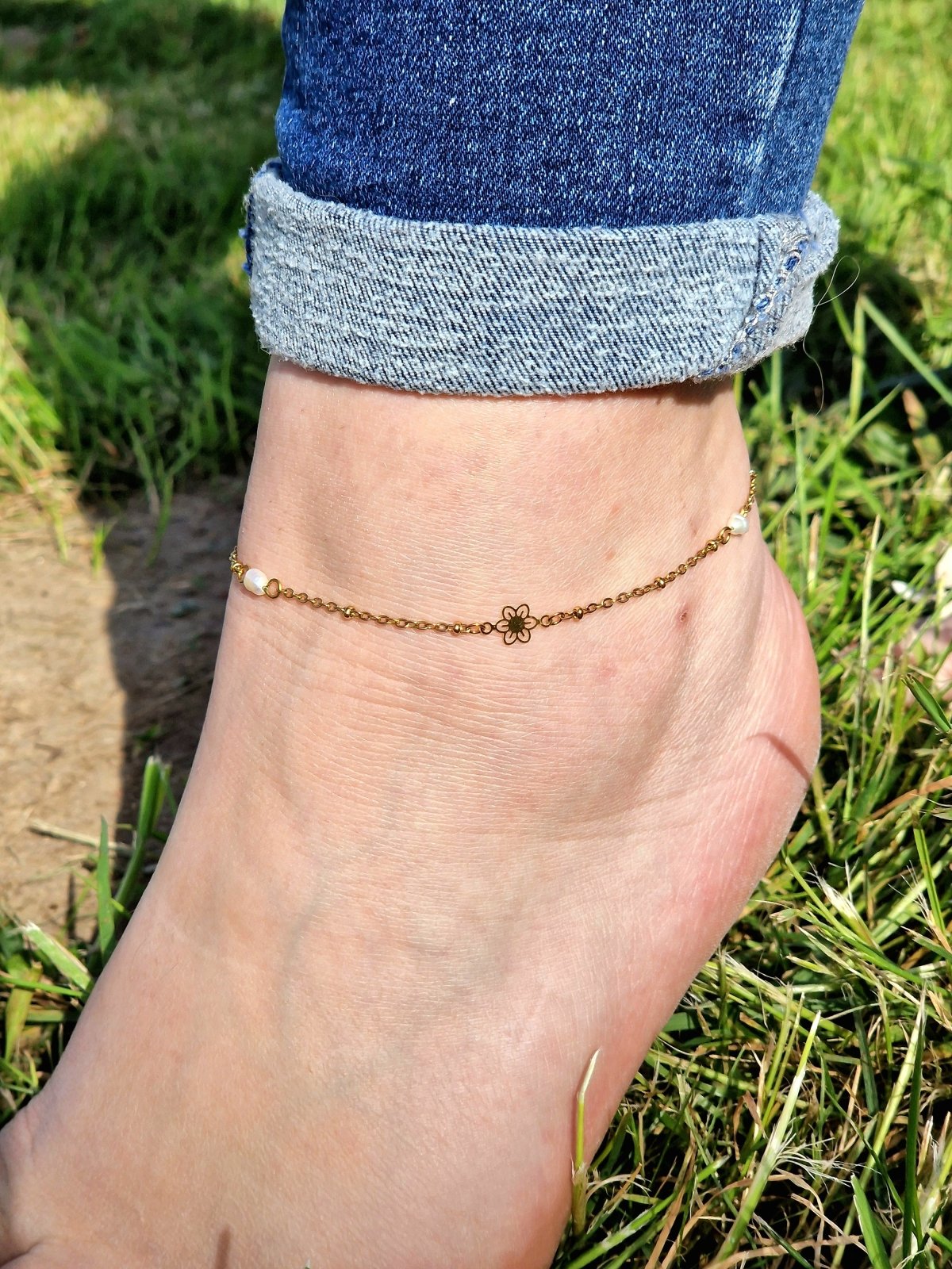 Chaine de cheville NARCISSE - malliacreation