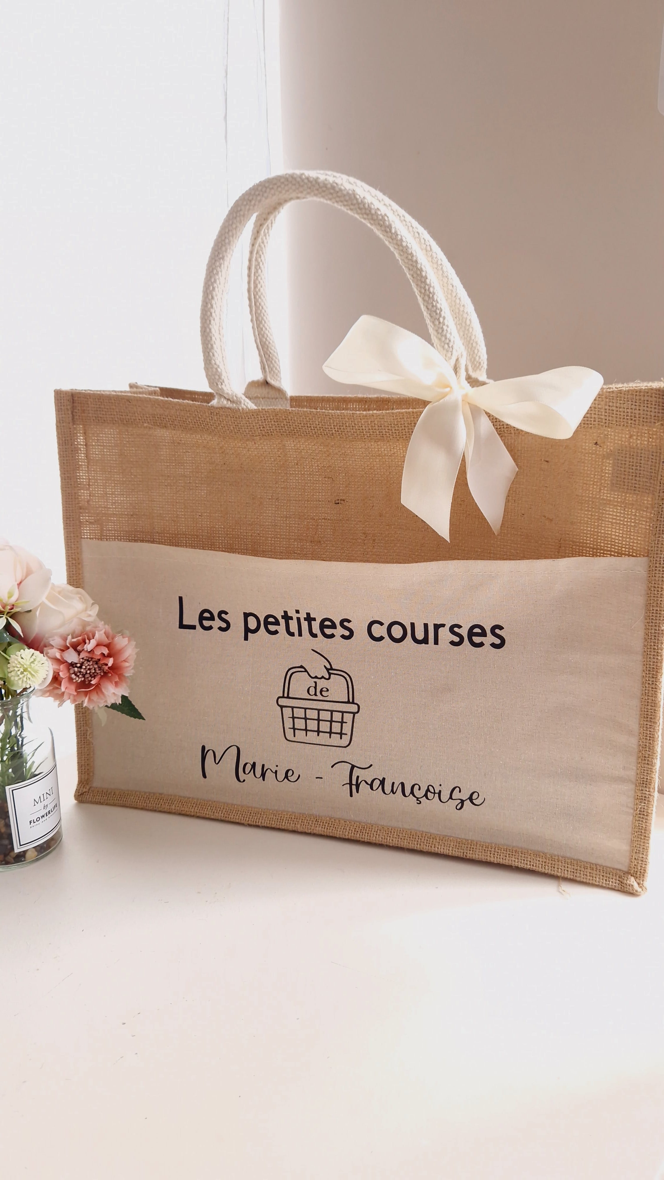 Sac cabas "Les petites courses de"