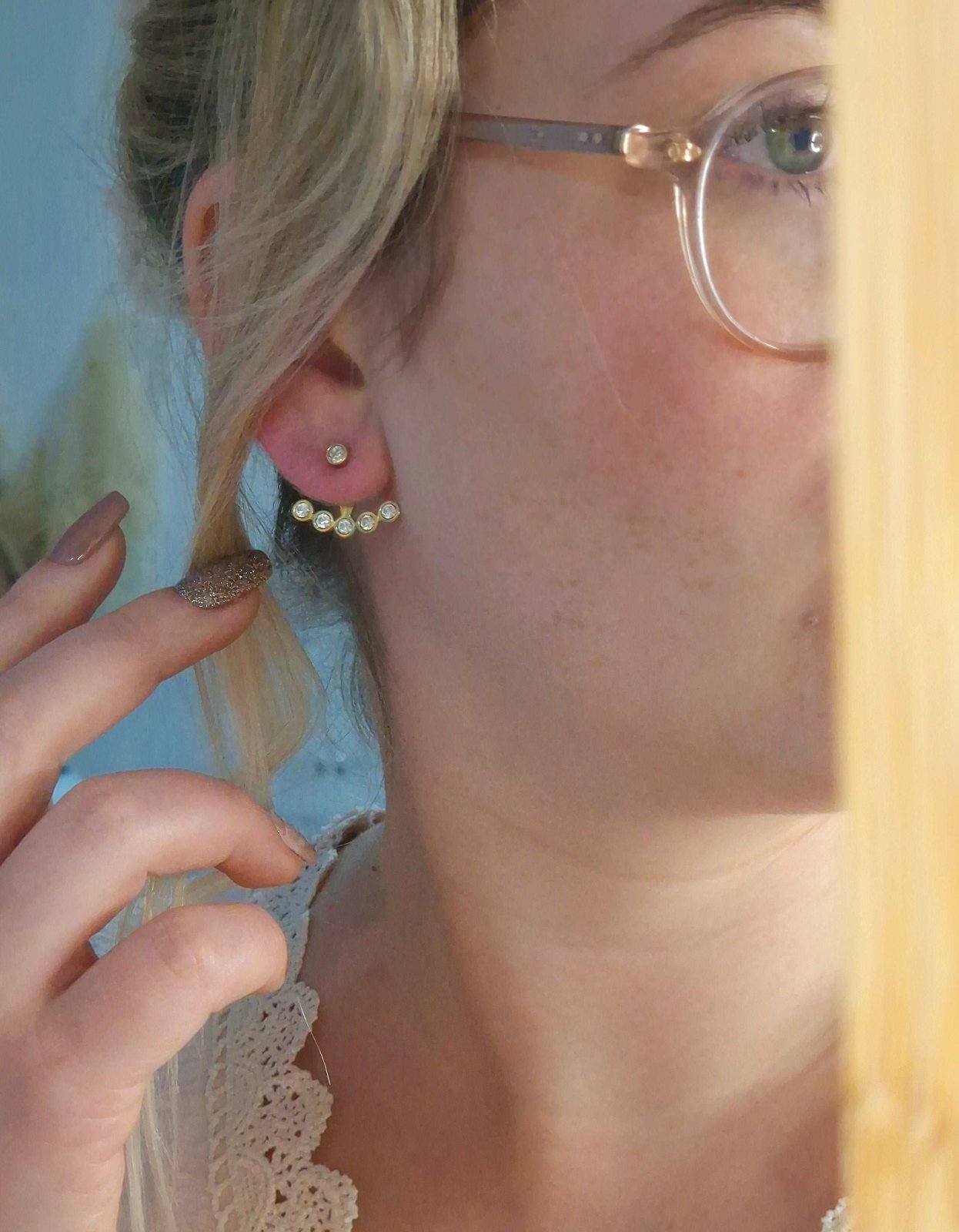 Boucle d'oreille JEN - malliacreation