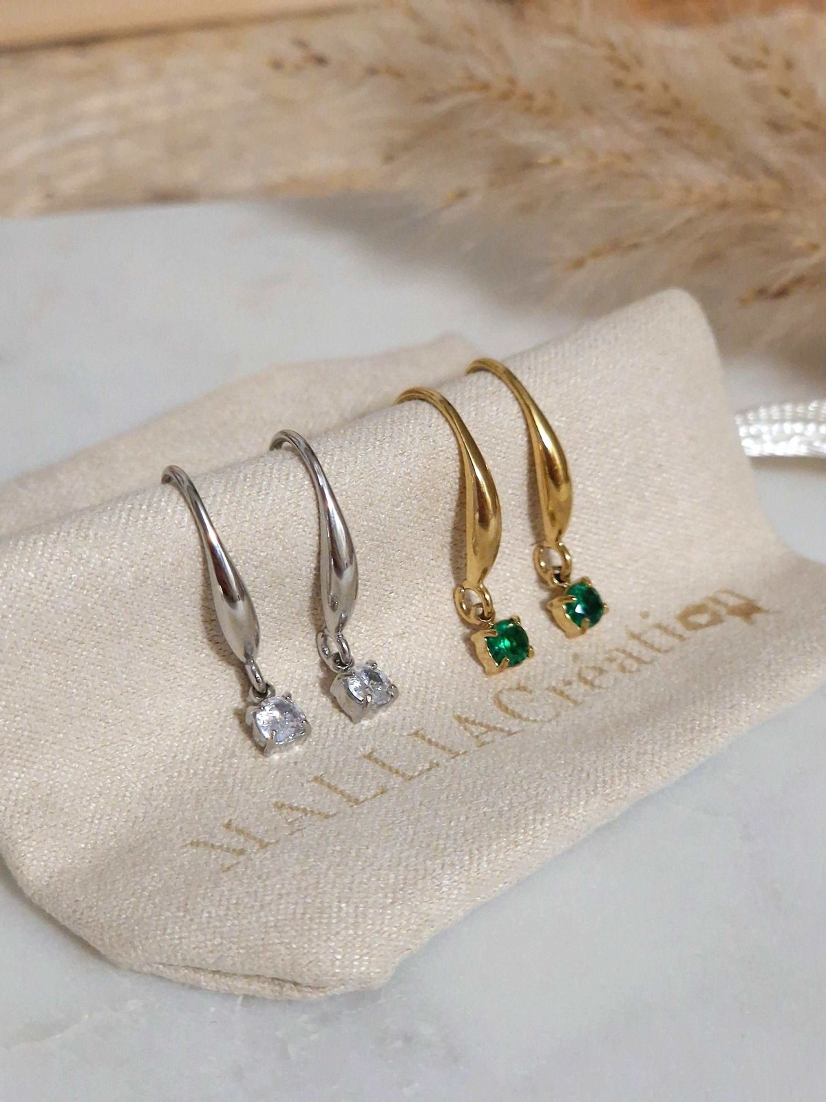 Boucle d'oreille JULINE - malliacreation