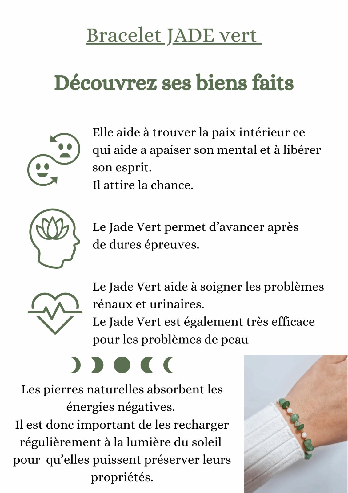 Bracelet en pierres naturelles - malliacreation