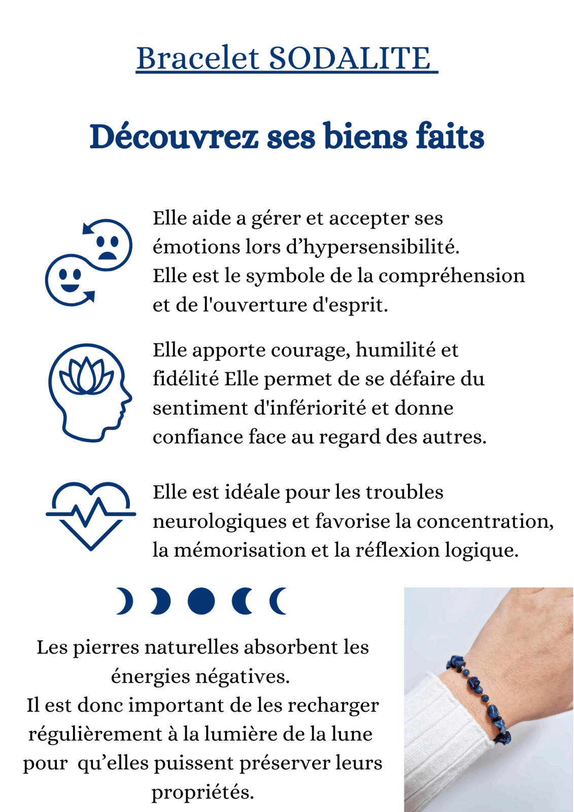 Bracelet en pierres naturelles - malliacreation