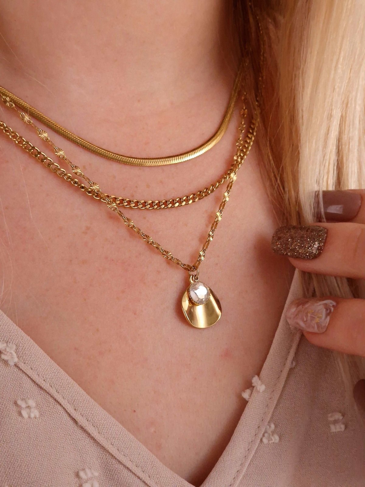 Collier JOSITA multirangs - malliacreation