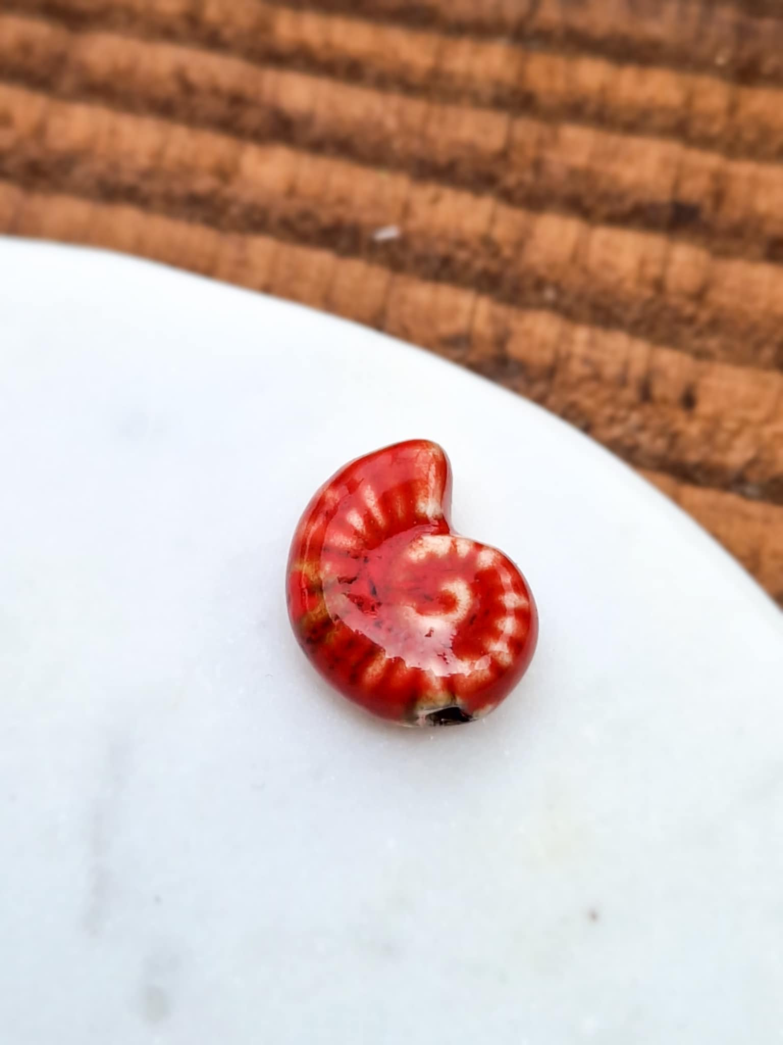 Charm Coquillage Rouge