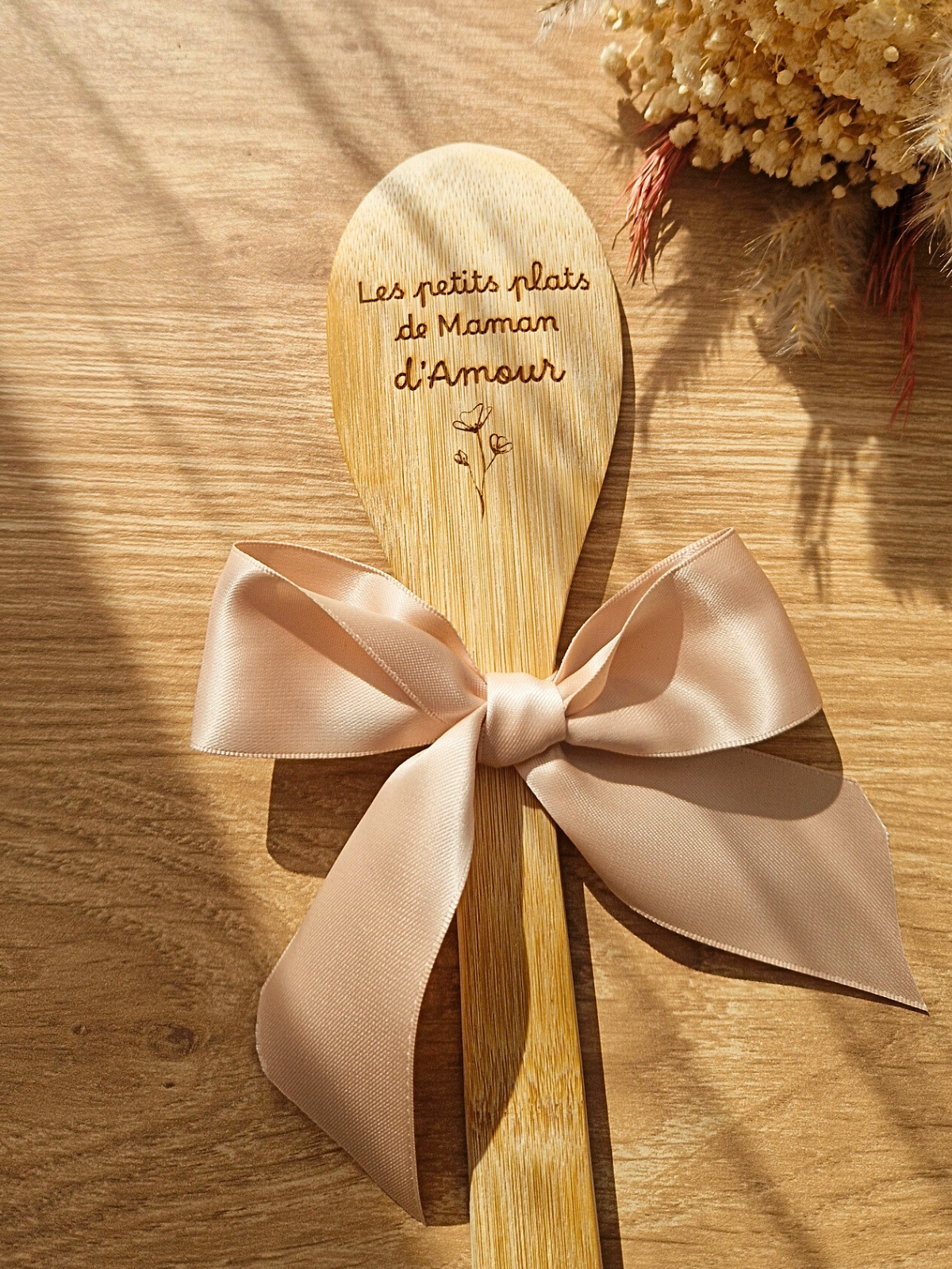 Cuillère en Bois Personnalisée – "Les Petits Plats de..."