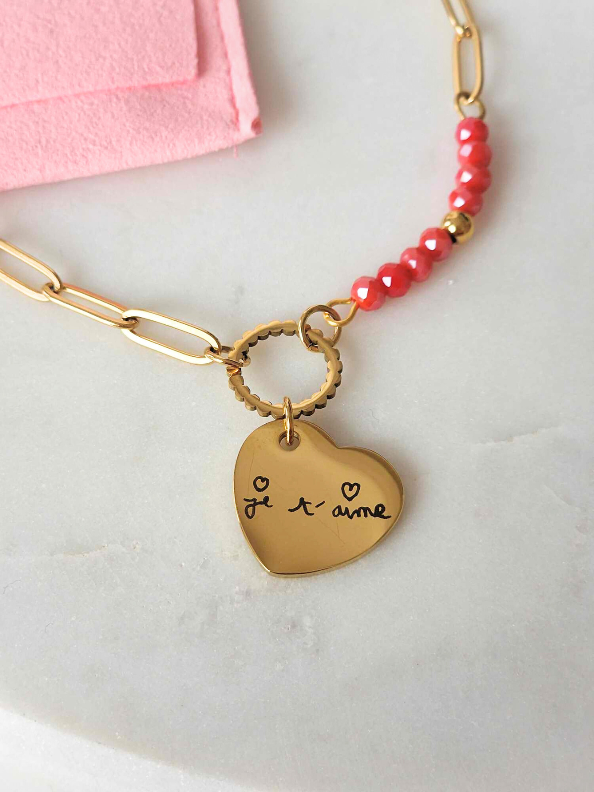 Bracelet Personnalisable médaille coeur