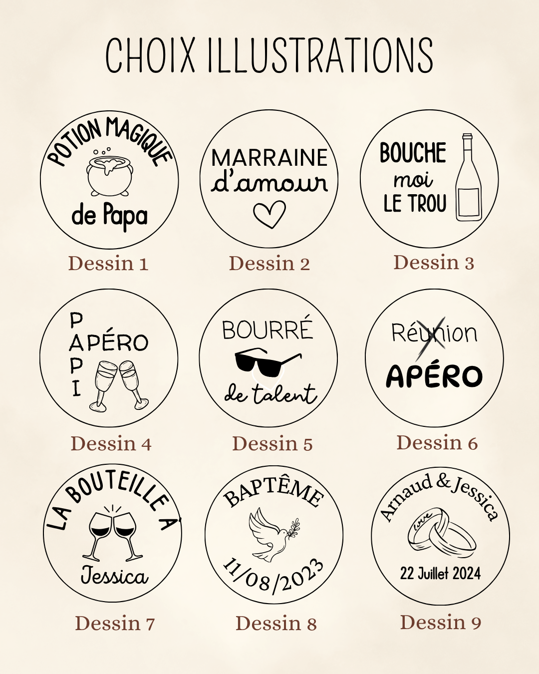 Bouchon personnalisé