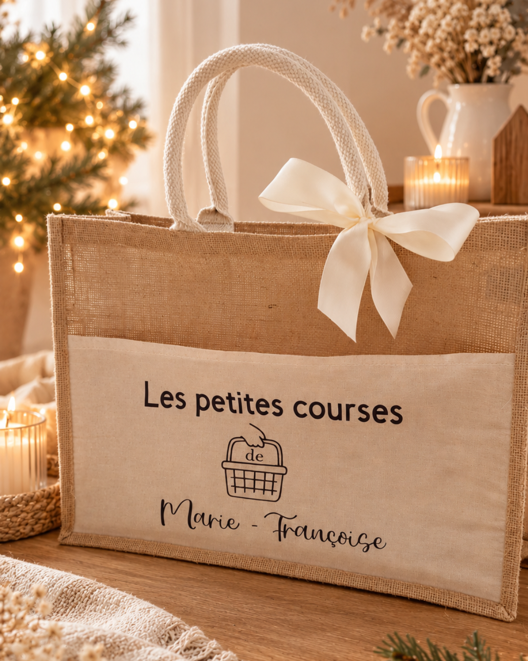 Sac cabas "Les petites courses de"